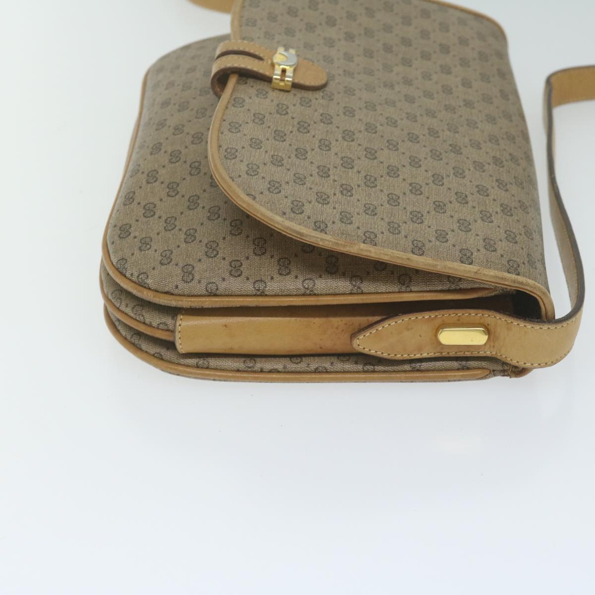 GUCCI Micro GG Supreme Shoulder Bag PVC Beige  ep3053