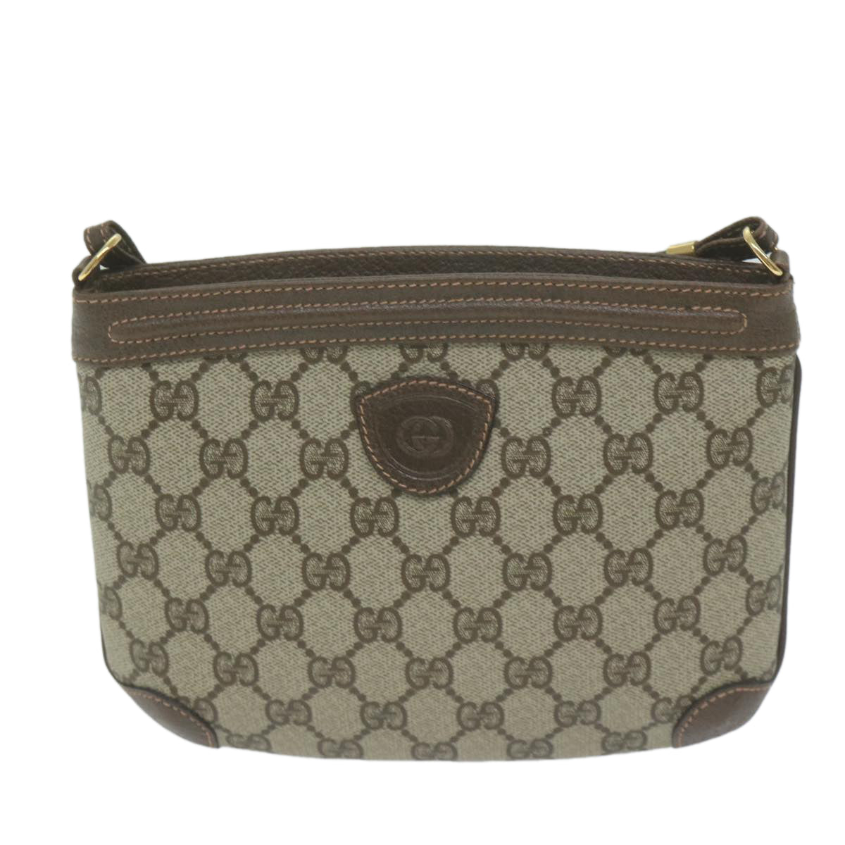 GUCCI GG Supreme Shoulder Bag PVC Leather Beige 007 58 6075 8031  ep3055