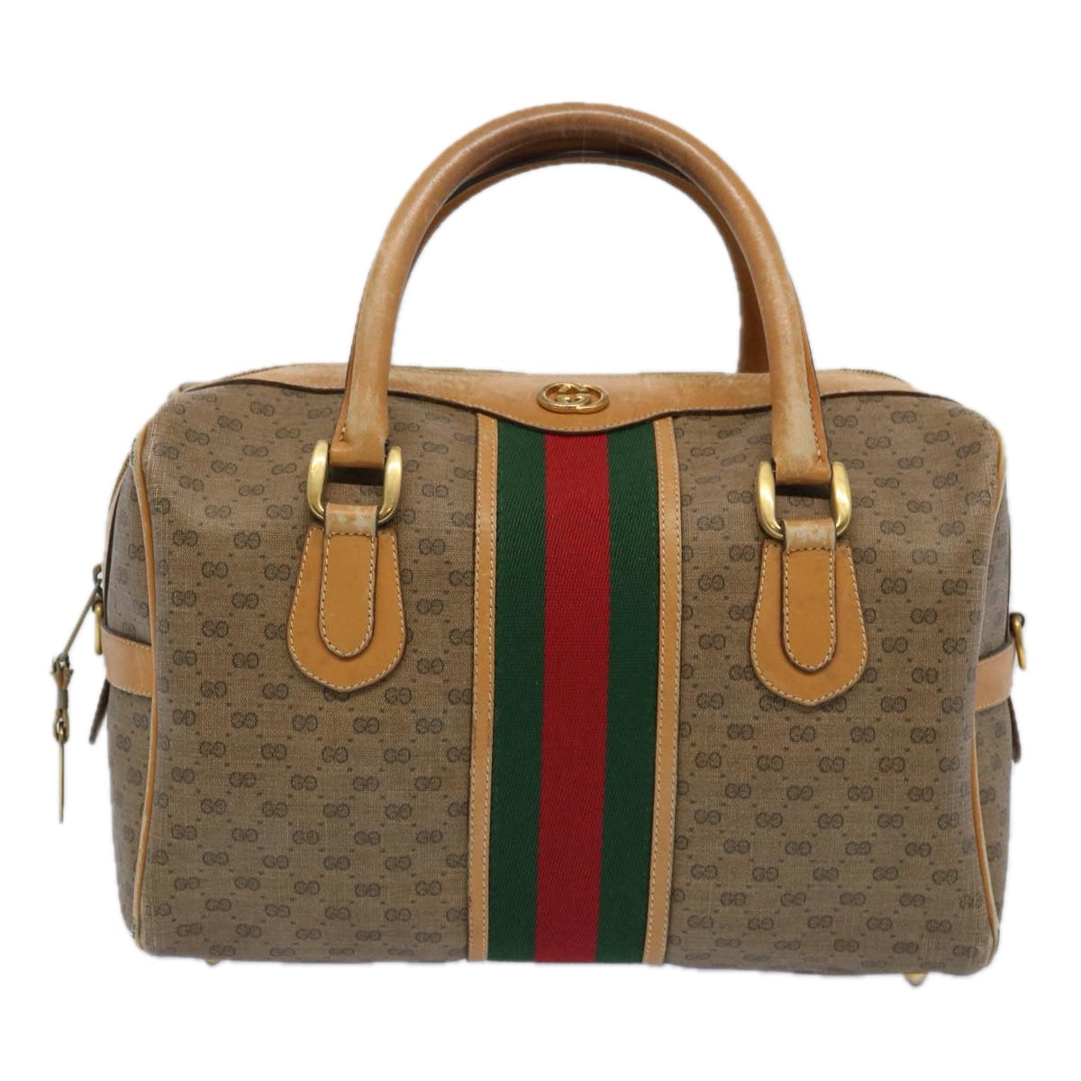 GUCCI Micro GG Supreme Web Sherry Line Boston Bag Beige 002 58 4422  ep3060