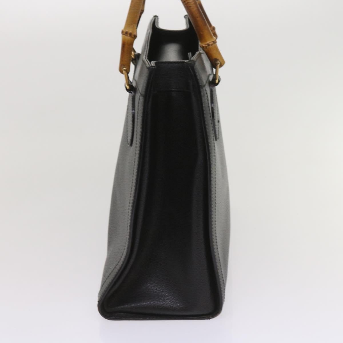 GUCCI Bamboo Hand Bag Leather Black 002 1186 0260  ep3068