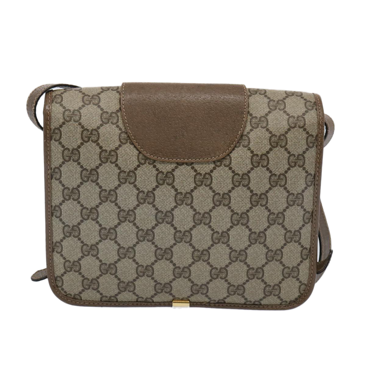GUCCI GG Supreme Shoulder Bag PVC Leather Beige 93 02 023  ep3077