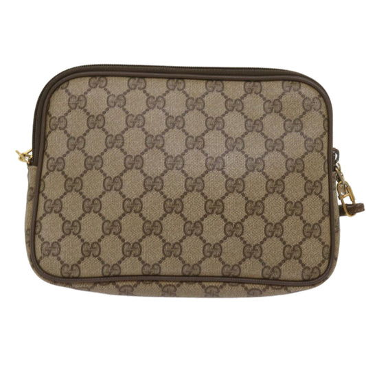 GUCCI GG Supreme Shoulder Bag PVC Beige 97 02 068  ep3080