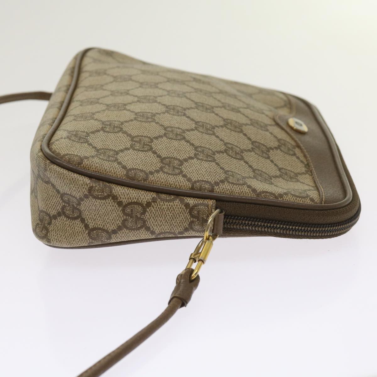 GUCCI GG Supreme Shoulder Bag PVC Beige 97 02 068  ep3080
