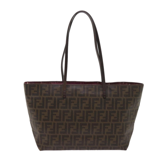 Luxury FendiZucca Canvas Tote Bag Black Brownep3087
