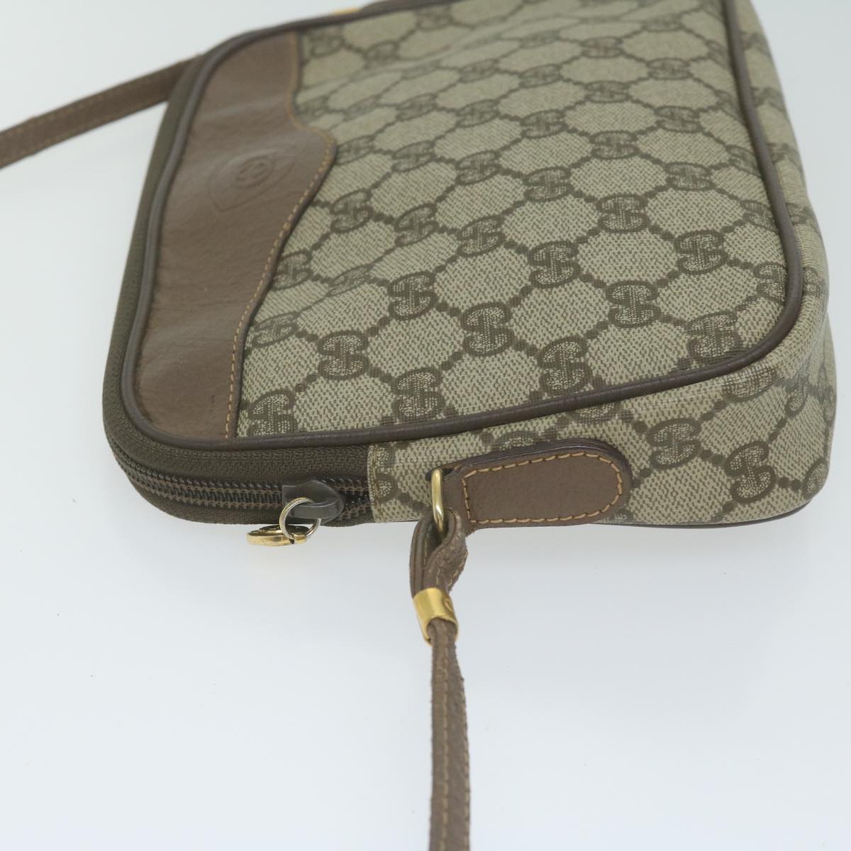 GUCCI GG Supreme Shoulder Bag PVC Leather Beige 007 14 6428  ep3106