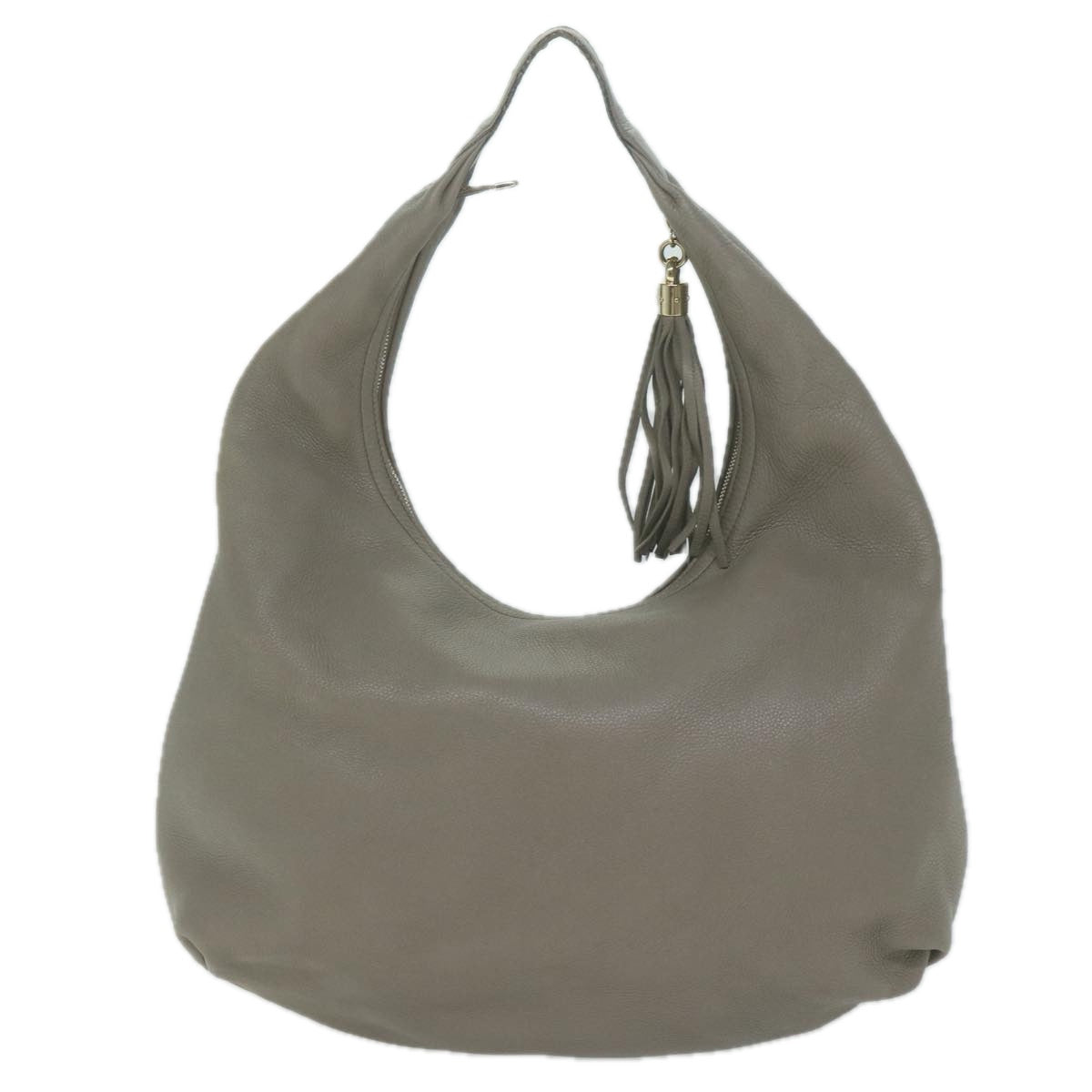 GUCCI Soho Shoulder Bag Leather Gray 282304  ep3131