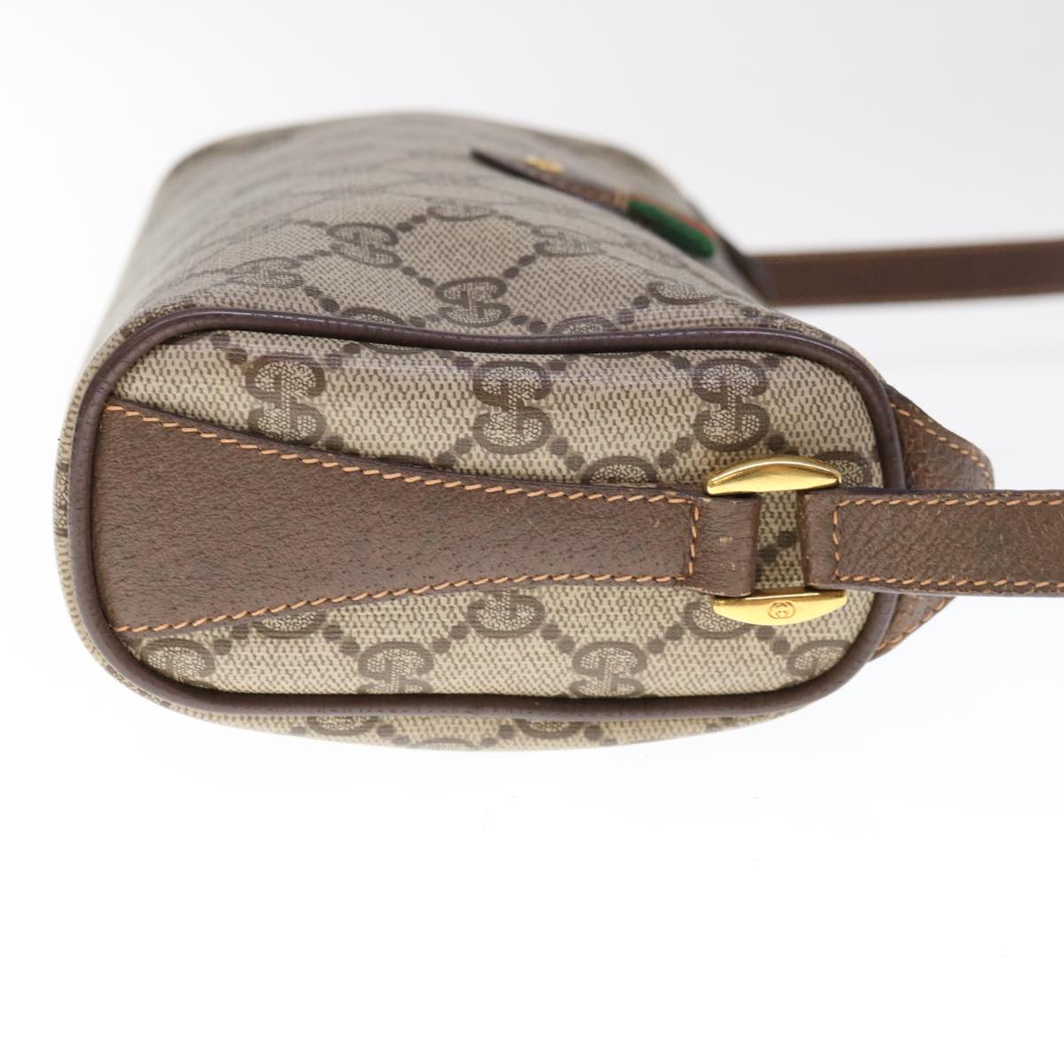 GUCCI GG Supreme Web Sherry Line Shoulder Bag PVC Beige 89 02 018  ep3144