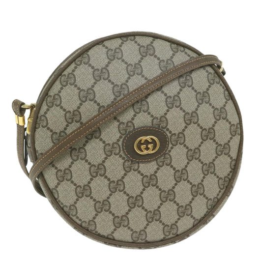 GUCCI GG Supreme Shoulder Bag PVC Leather Beige 007 22 5575  ep3156