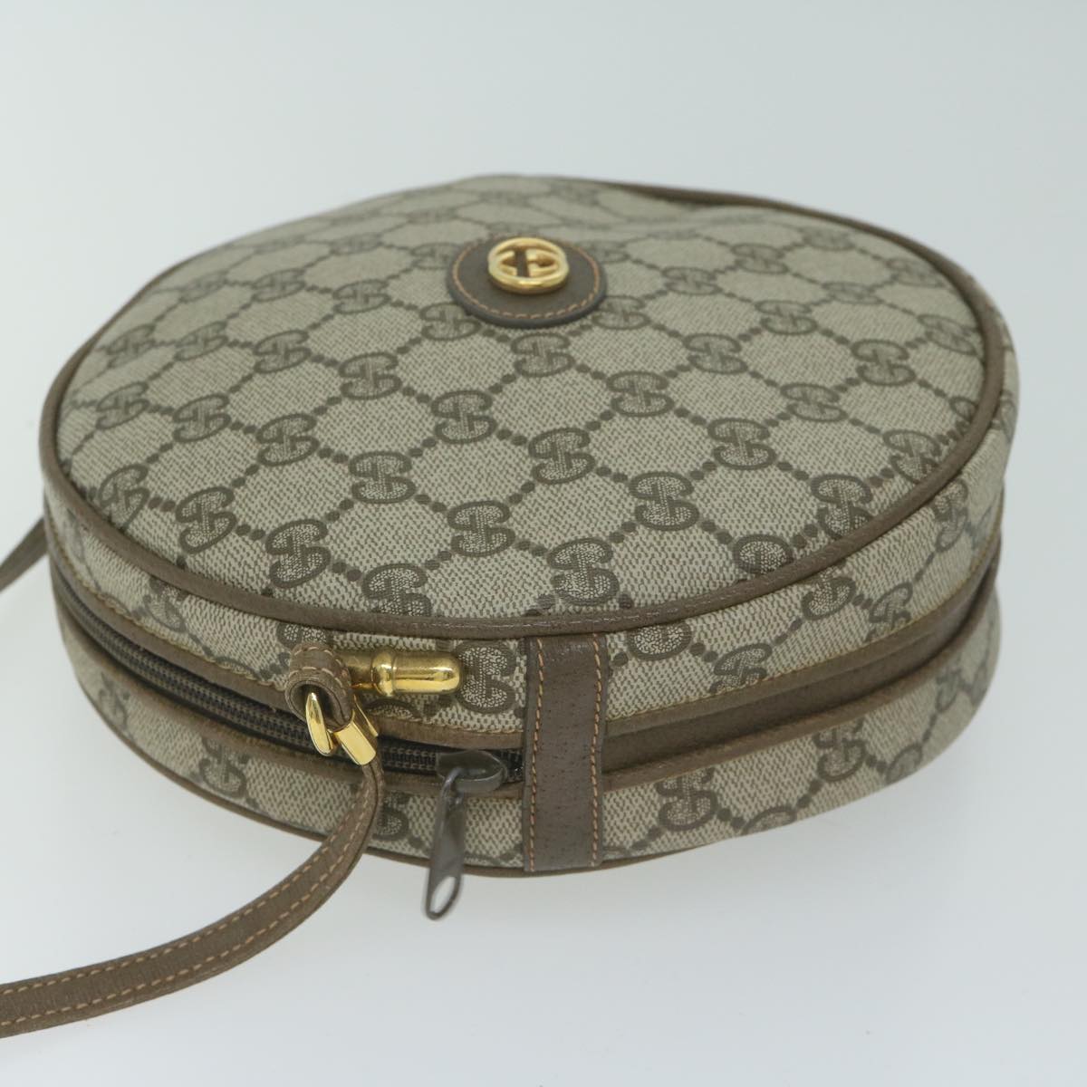 GUCCI GG Supreme Shoulder Bag PVC Leather Beige 007 22 5575  ep3156