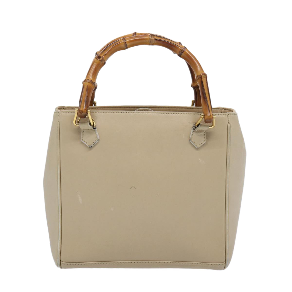 GUCCI Bamboo Hand Bag Leather Beige 000 1364 0315  ep3165