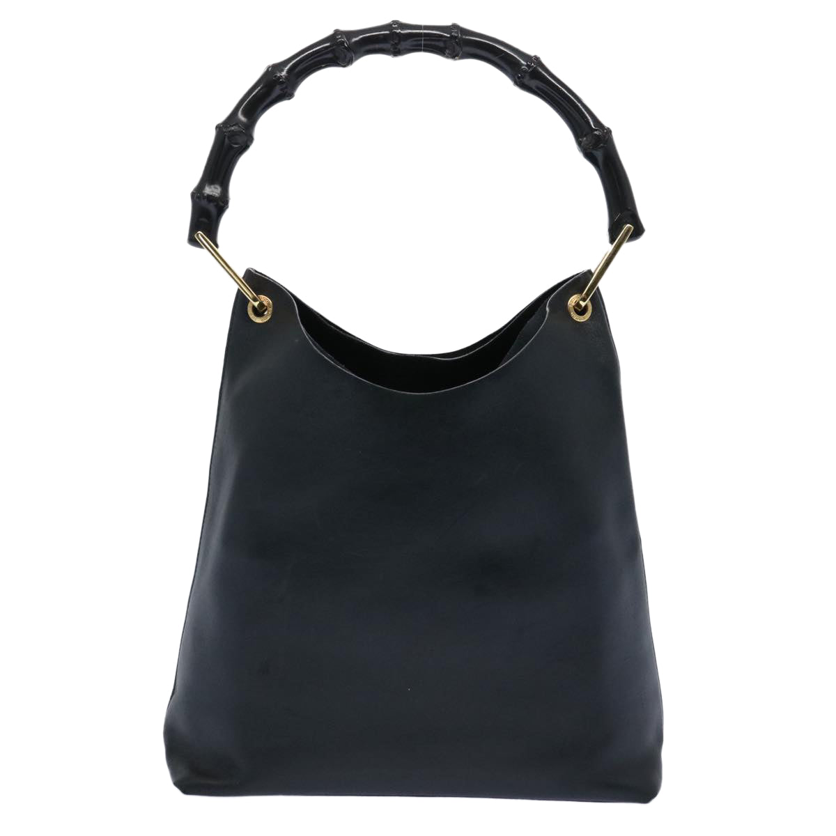 GUCCI Bamboo Shoulder Bag Leather Black 001 2113 1577  ep3182