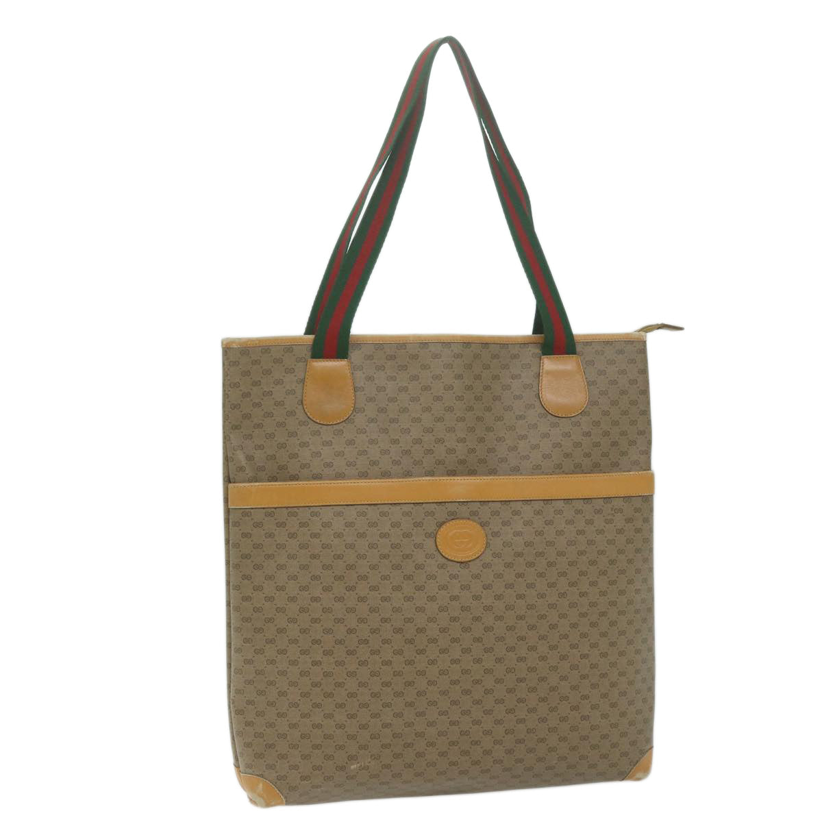 GUCCI Micro GG Supreme Web Sherry Line Tote Bag Beige 002 39 0163  ep3193