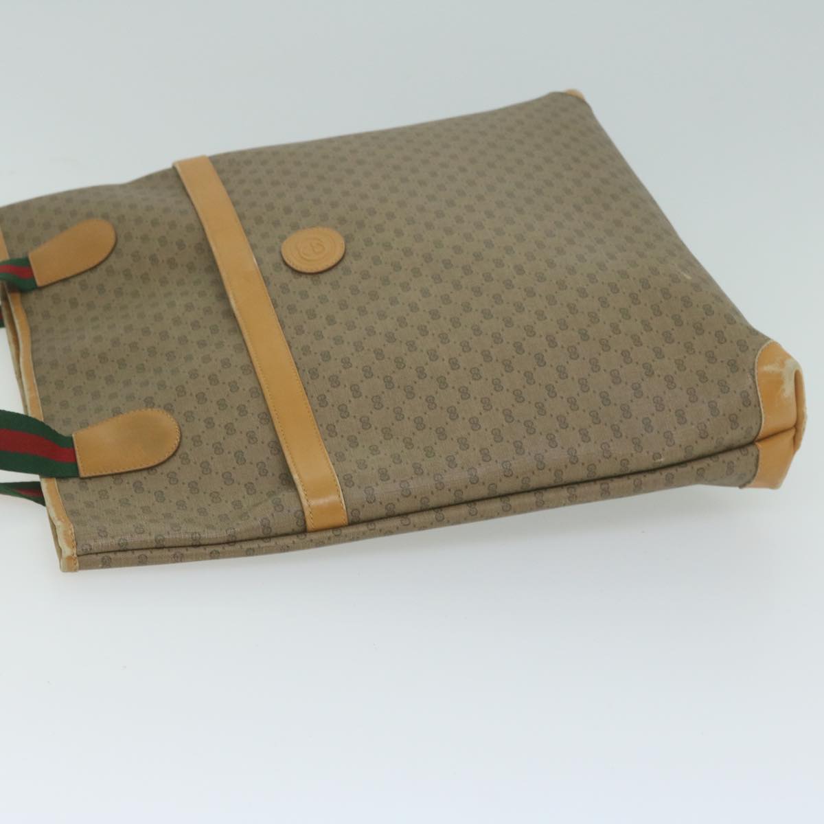 GUCCI Micro GG Supreme Web Sherry Line Tote Bag Beige 002 39 0163  ep3193