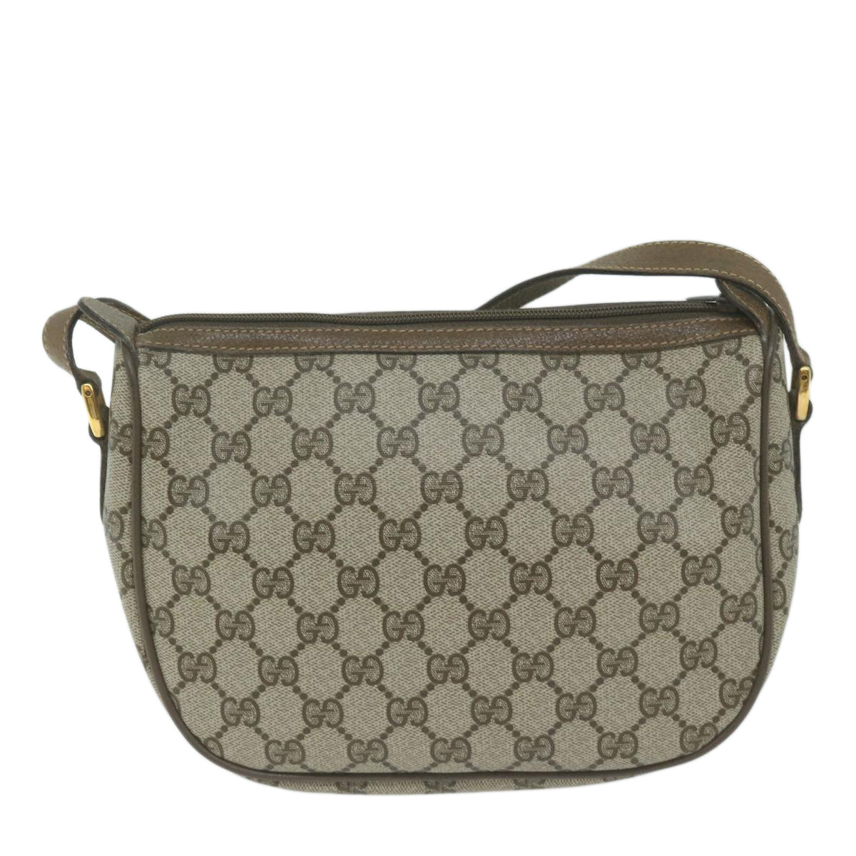 GUCCI GG Supreme Web Sherry Line Shoulder Bag PVC Beige 89 02 032  ep3199