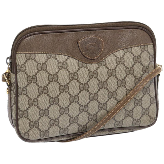 GUCCI GG Supreme Shoulder Bag PVC Beige  ep3229