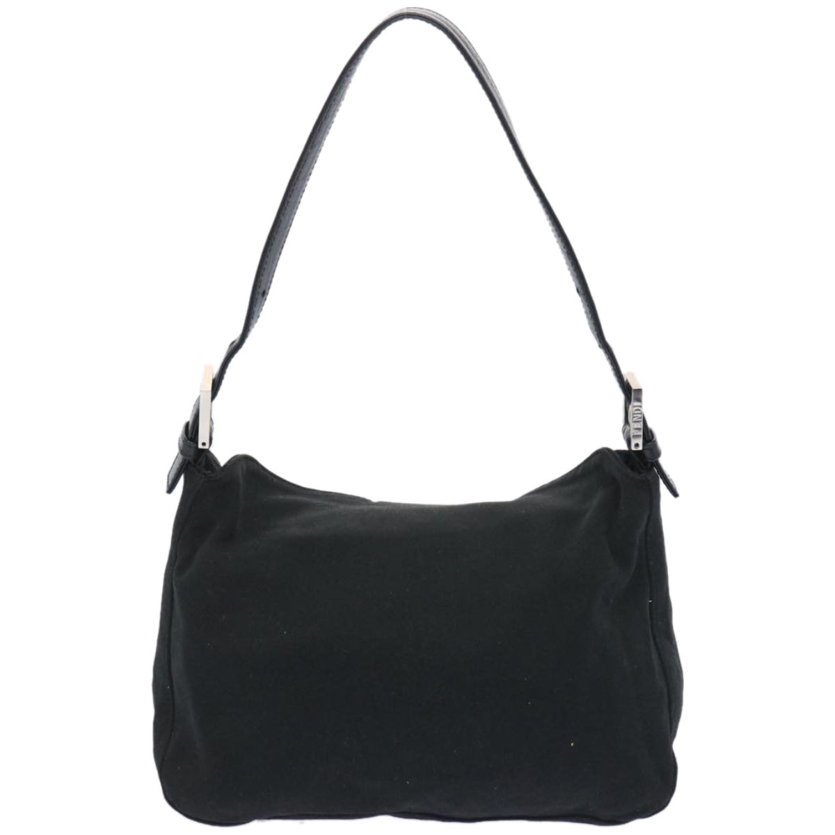 Luxury FendiMamma Baguette Shoulder Bag Nylon Blackep3241