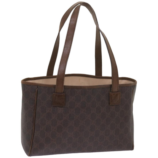 GUCCI GG Supreme Tote Bag PVC Leather Brown 264221  ep3283