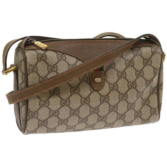 GUCCI GG Supreme Web Sherry Line Shoulder Bag PVC Beige 89 02 018  ep3292