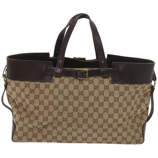 GUCCI GG Canvas Hand Bag Beige 106251  ep3361