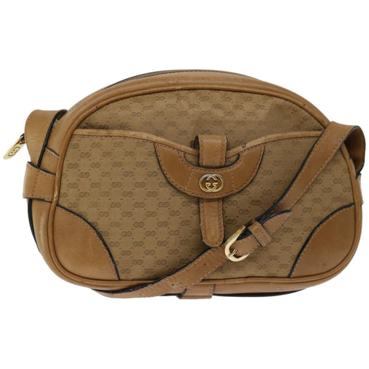 GUCCI Micro GG Canvas Shoulder Bag Beige  ep3382
