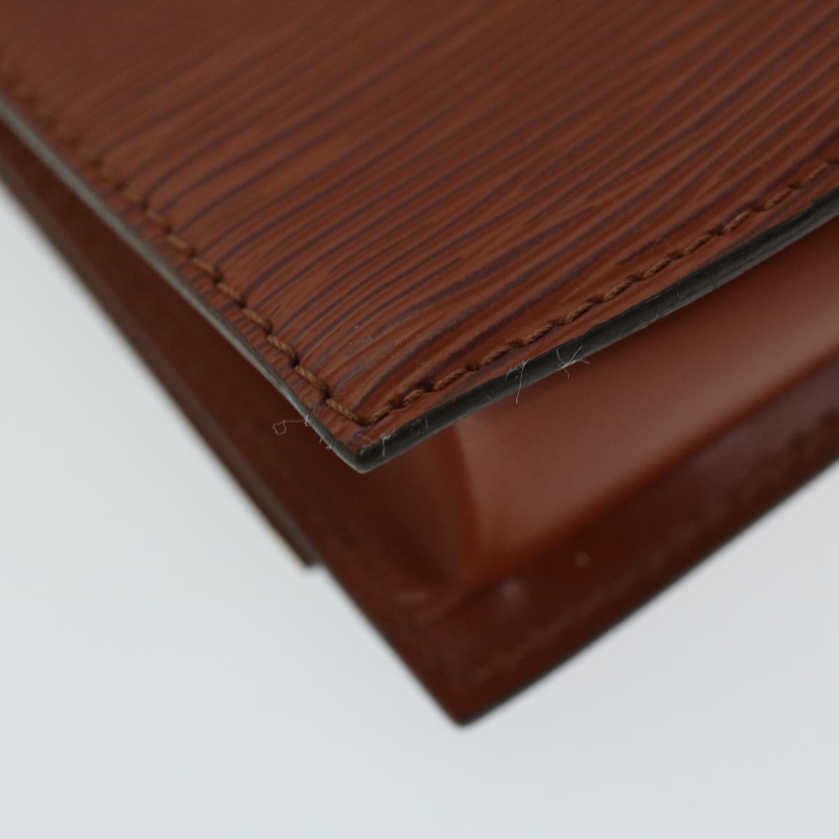 LOUIS VUITTON Epi Tilsitt Pouch Brown M52603 LV ep3395