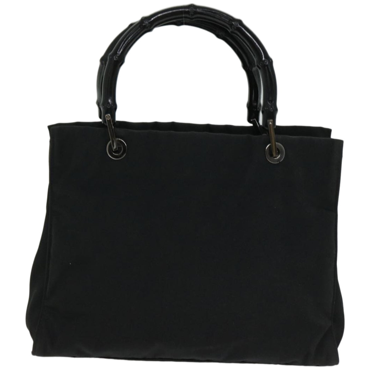 GUCCI Bamboo Hand Bag Nylon 2way Black 002 1016  ep3433