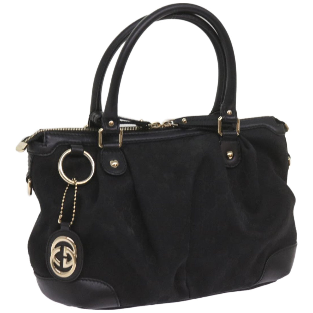 GUCCI GG Canvas Hand Bag Black 247902  ep3437