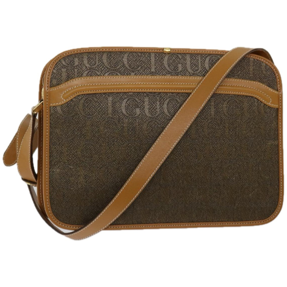 GUCCI Shoulder Bag Canvas Leather Brown 001 256 1308  ep3474