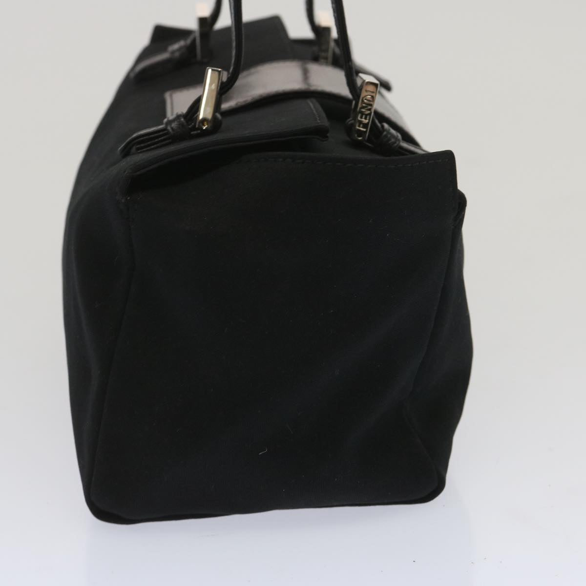 Luxury FendiMamma Baguette Shoulder Bag Nylon Blackep3486