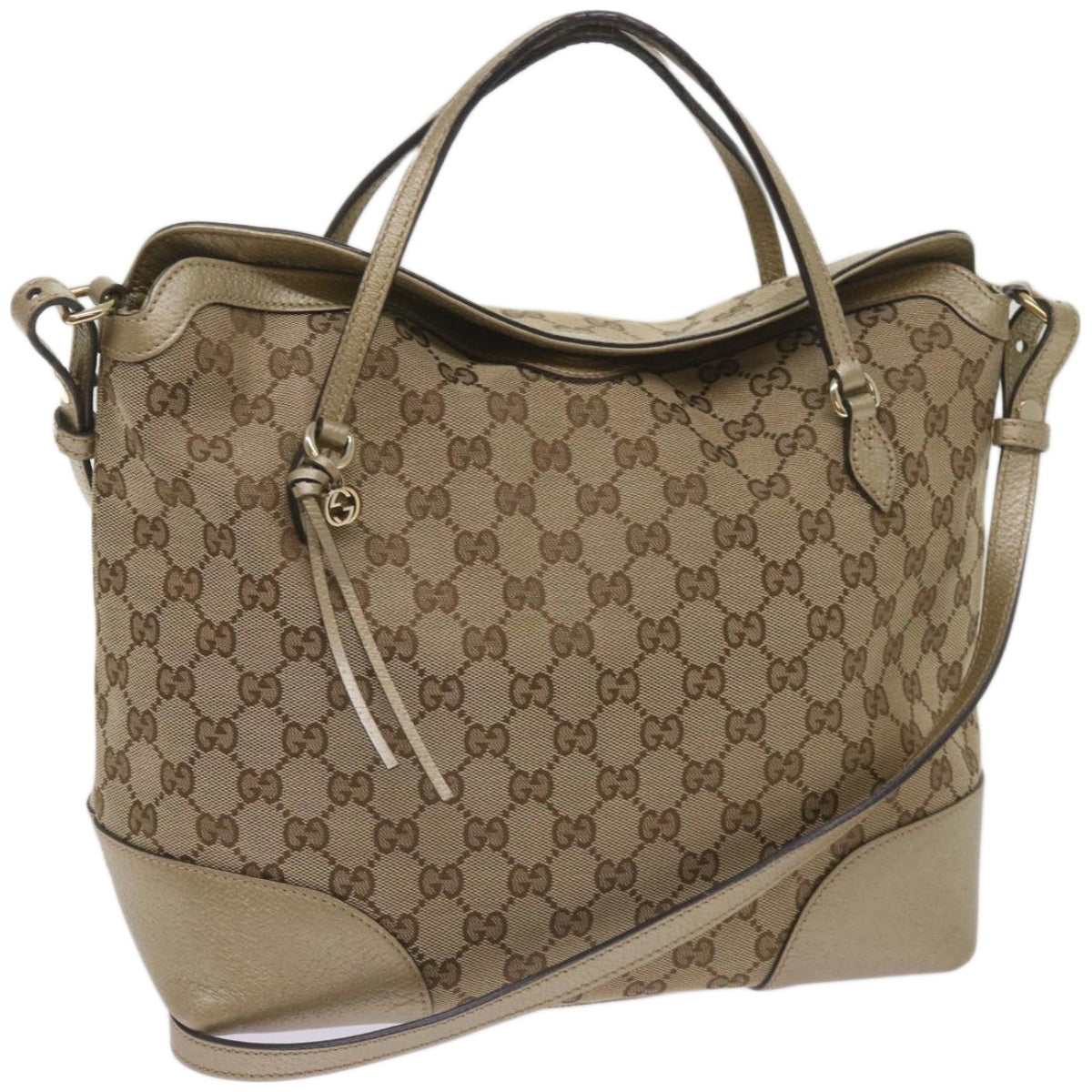 GUCCI GG Canvas Tote Bag 2way Beige 353120  ep3497