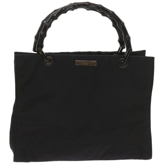 GUCCI Bamboo Hand Bag Canvas Black 002 1016  ep3520