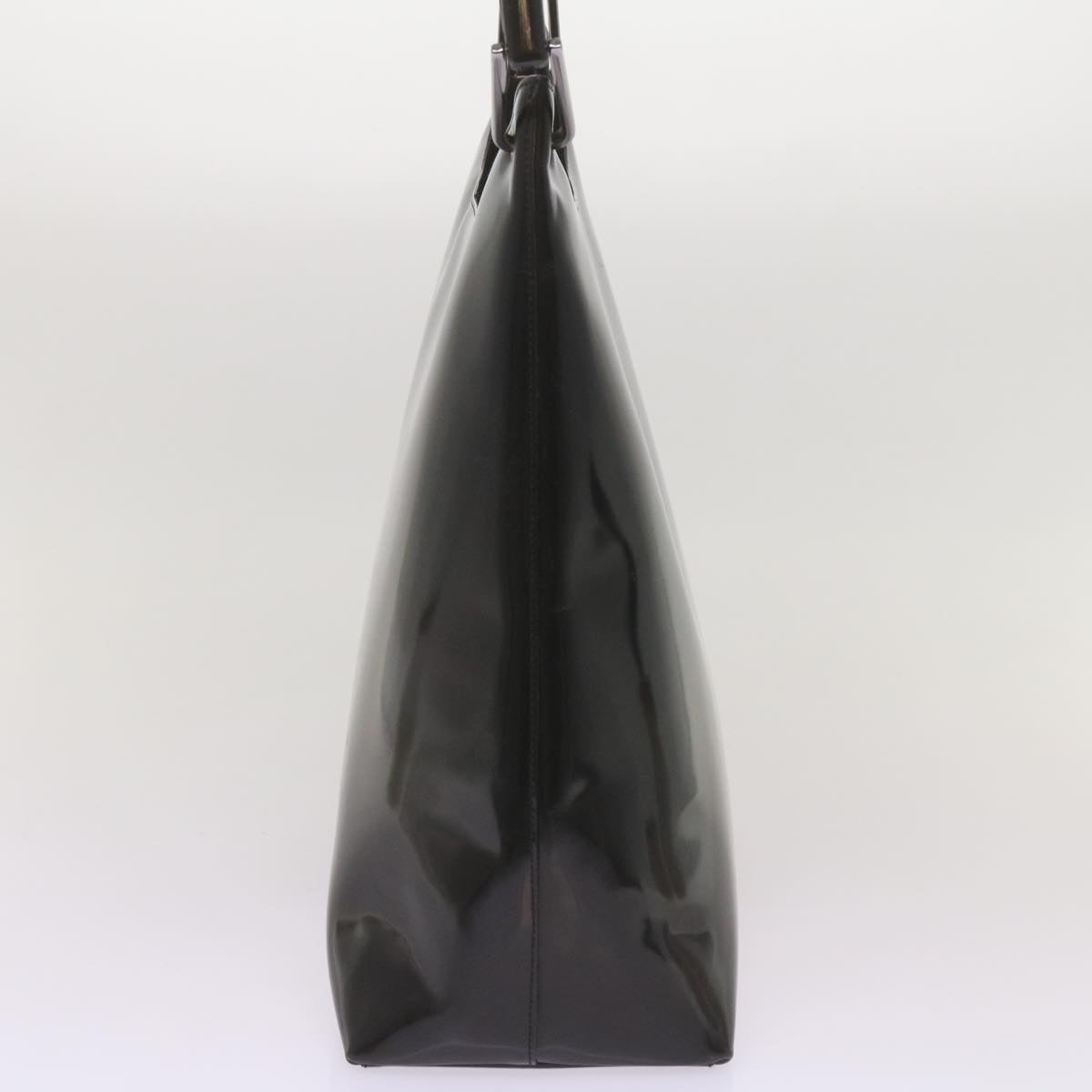 GUCCI Bamboo Hand Bag Leather Black  ep3537