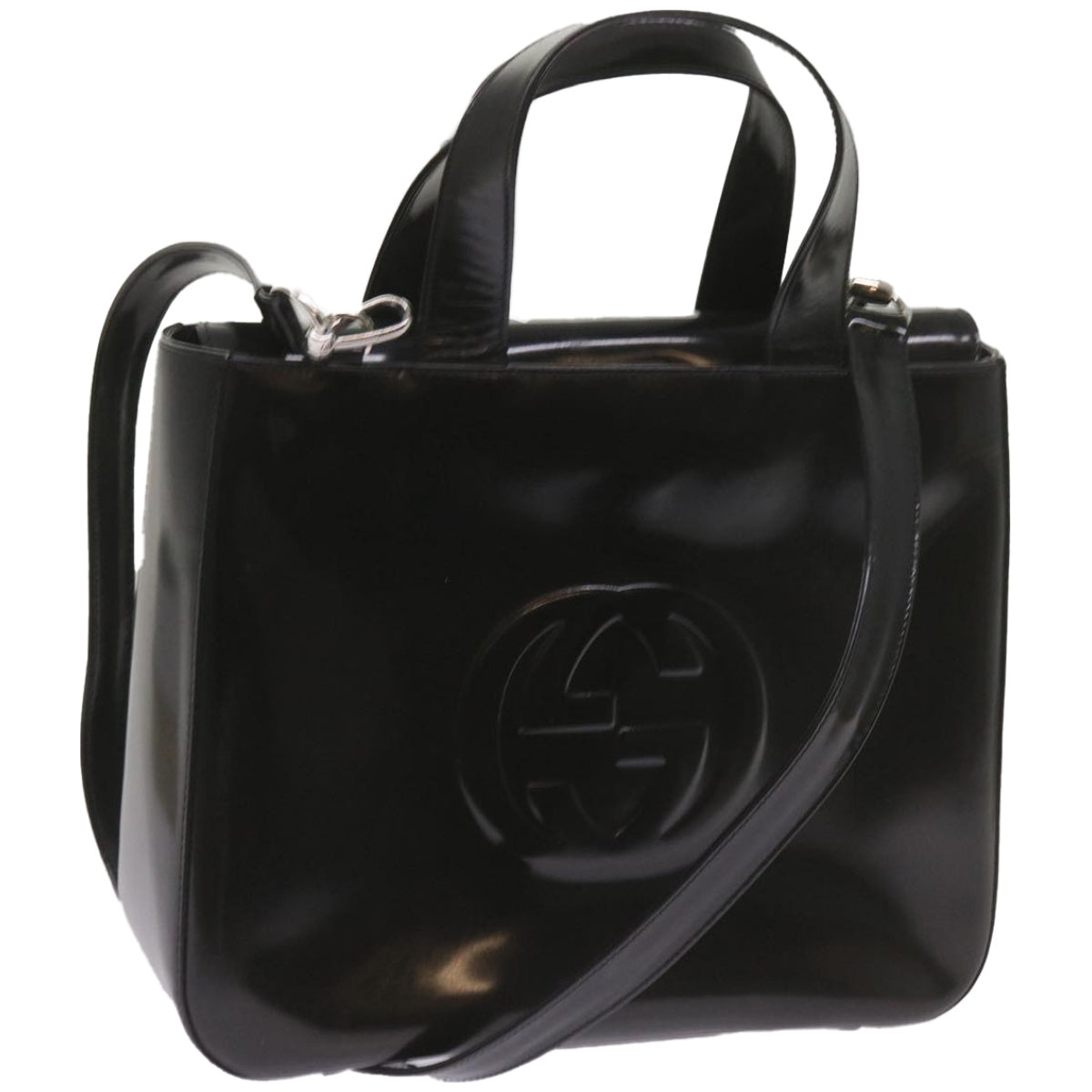 GUCCI Hand Bag Leather 2way Black 000 1013 0504  ep3538