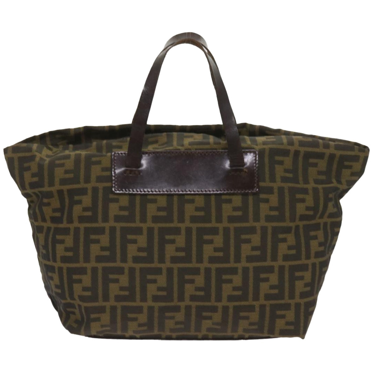 Luxury FendiZucca Canvas Hand Bag Black Brownep3561