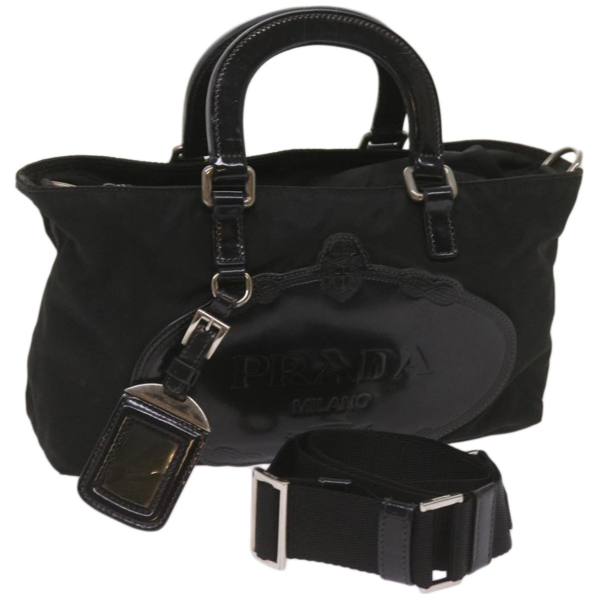 Luxury PradaHand Bag Nylon 2way Black ep3618
