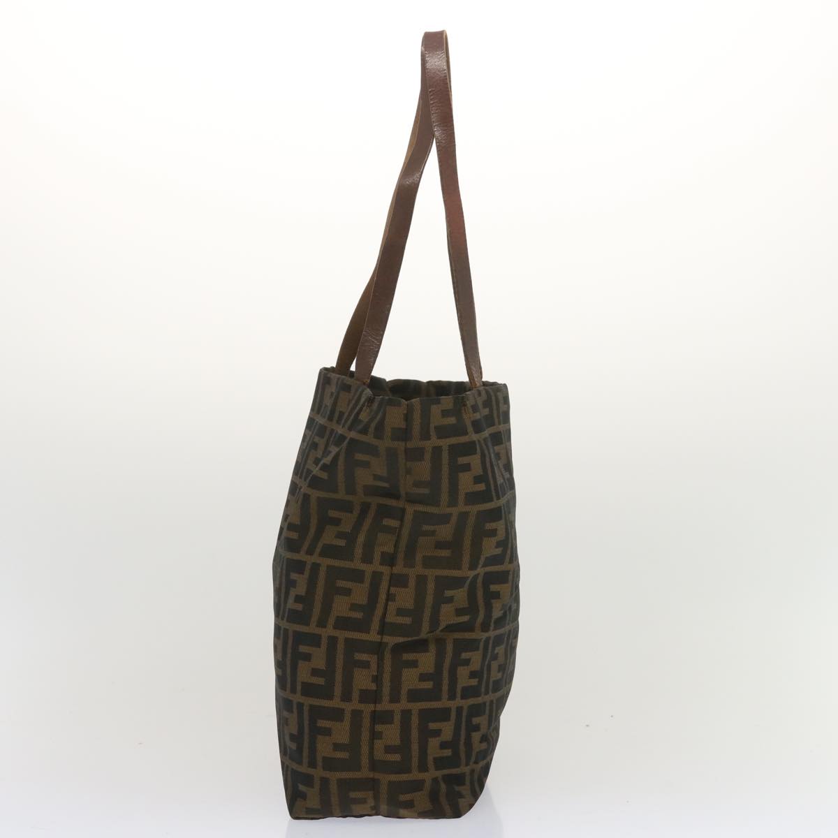 Luxury FendiZucca Canvas Tote Bag Black Brownep3655