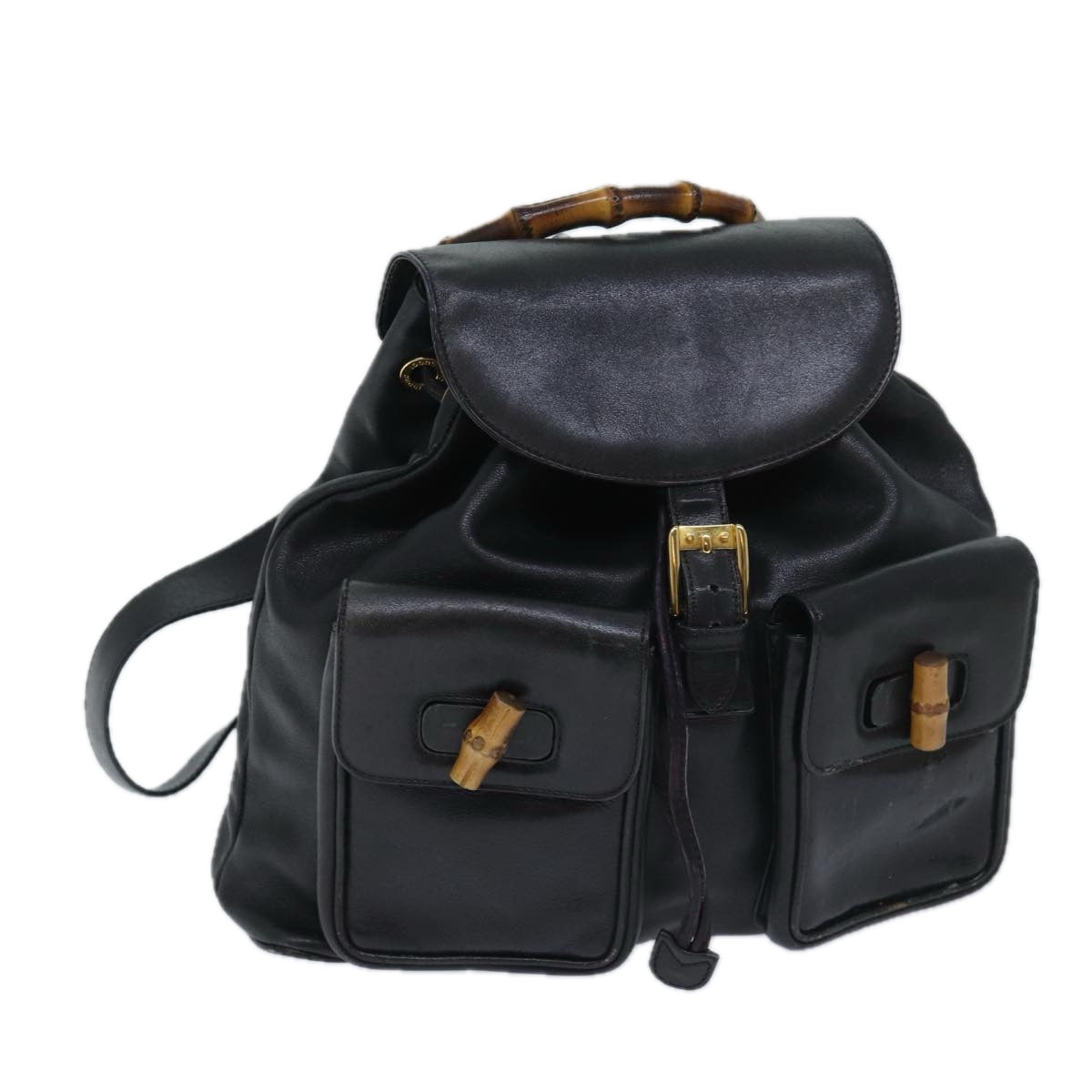 Luxury Gucci Trending 2025 Bamboo Backpack Leather Black 003 2058 0016  ep3777