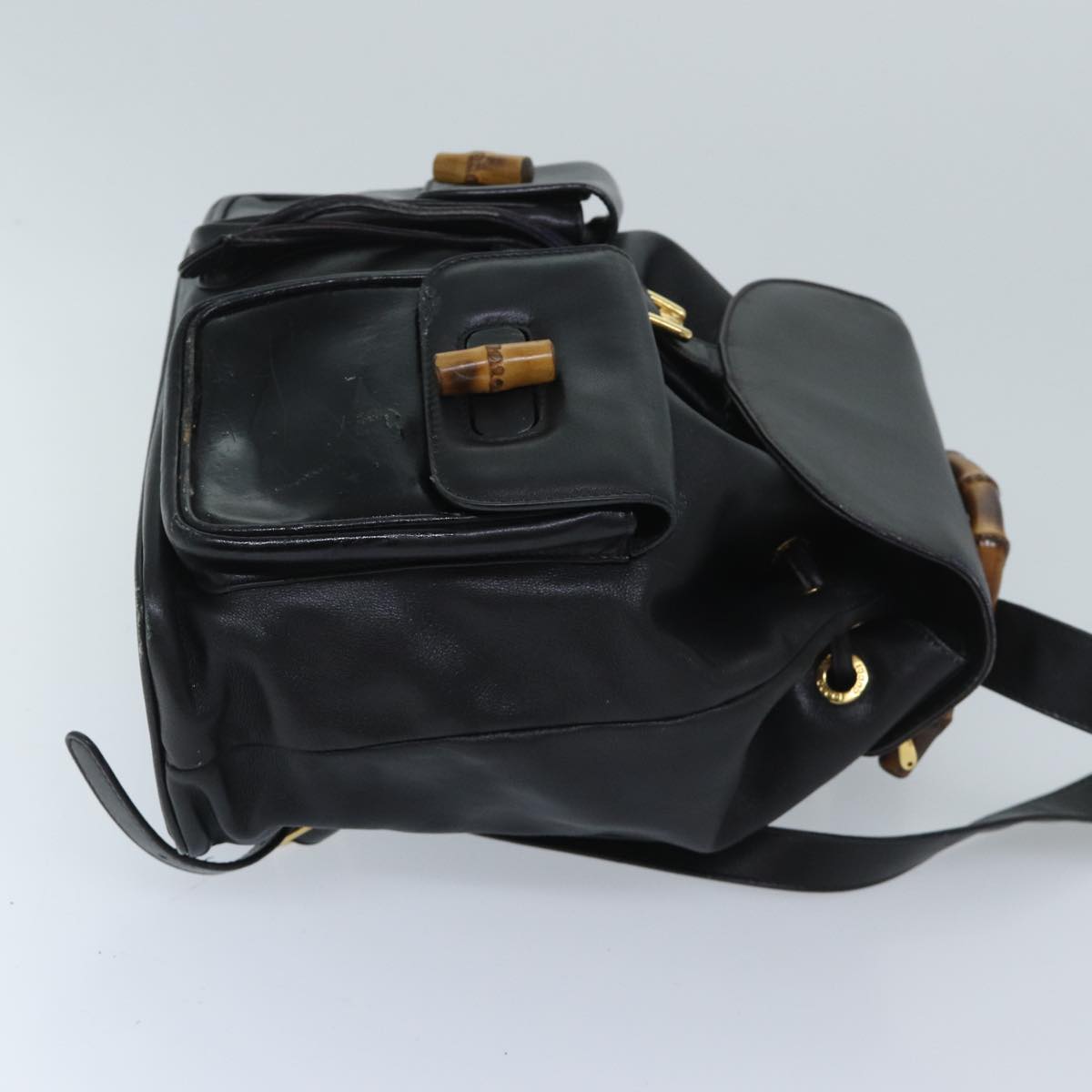 Luxury Gucci Trending 2025 Bamboo Backpack Leather Black 003 2058 0016  ep3777