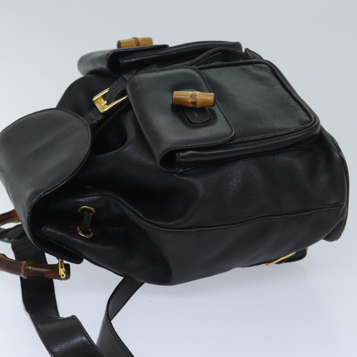 Luxury Gucci Trending 2025 Bamboo Backpack Leather Black 003 2058 0016  ep3777