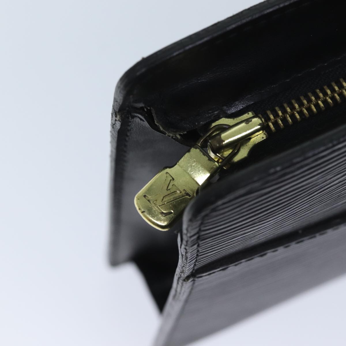 LOUIS VUITTON Epi Pochette Homme Clutch Bag Black M52522 LV ep3793