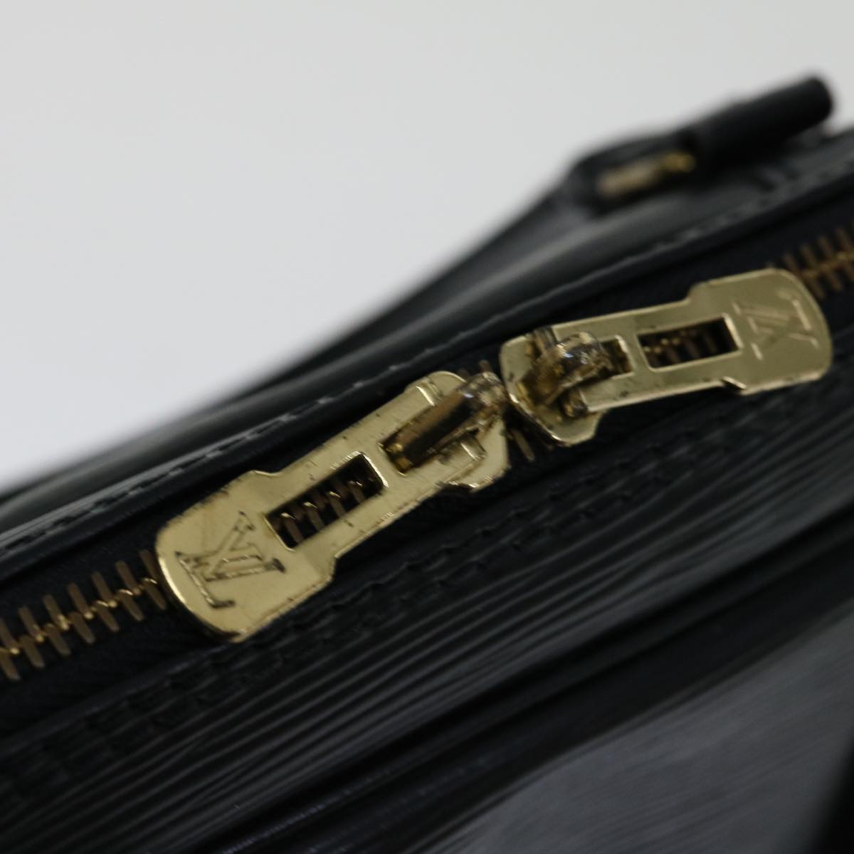 LOUIS VUITTON Epi Porte Documents Voyage Business Bag Black M54472 ep3819