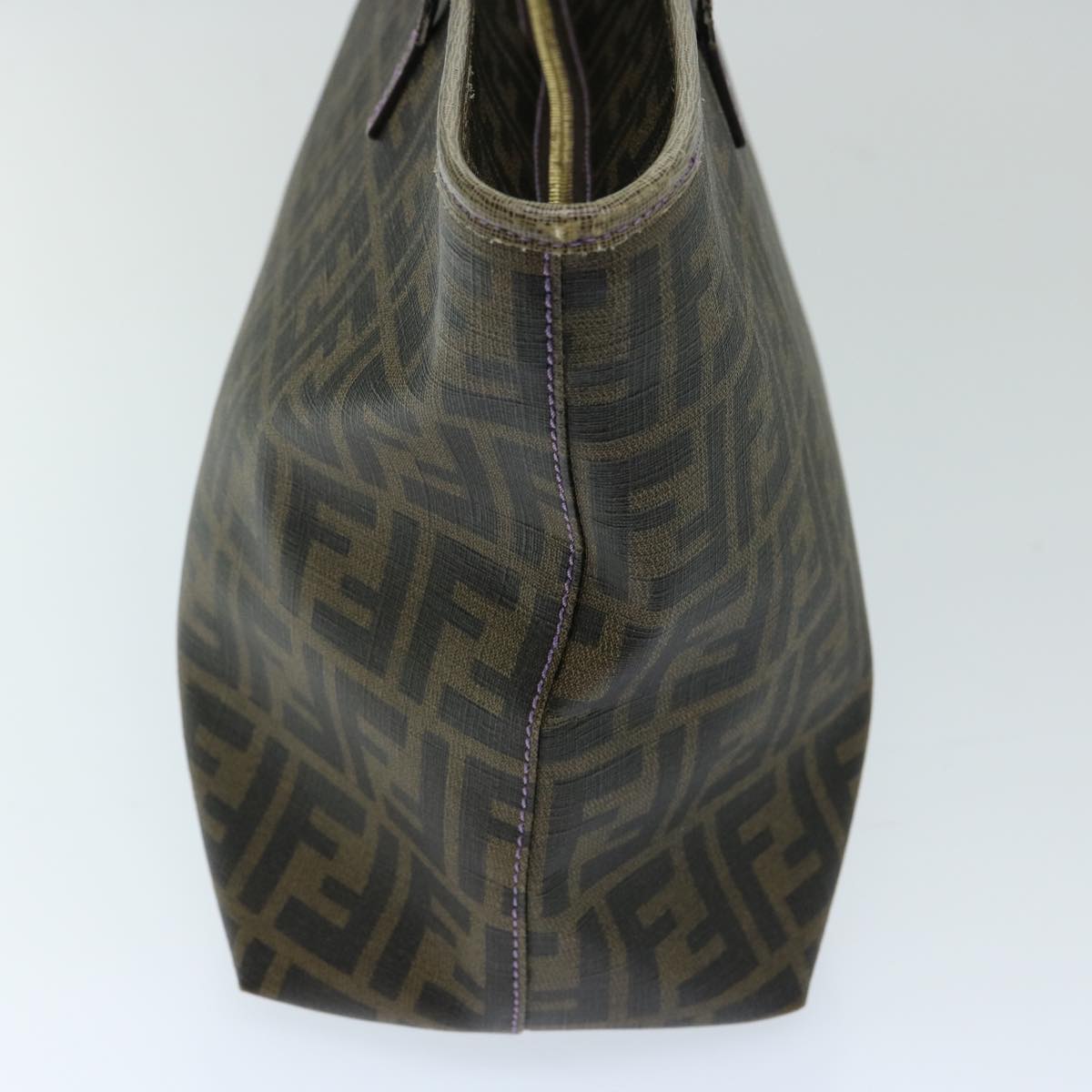 Luxury FendiZucca Canvas Tote Bag Black Brownep3830
