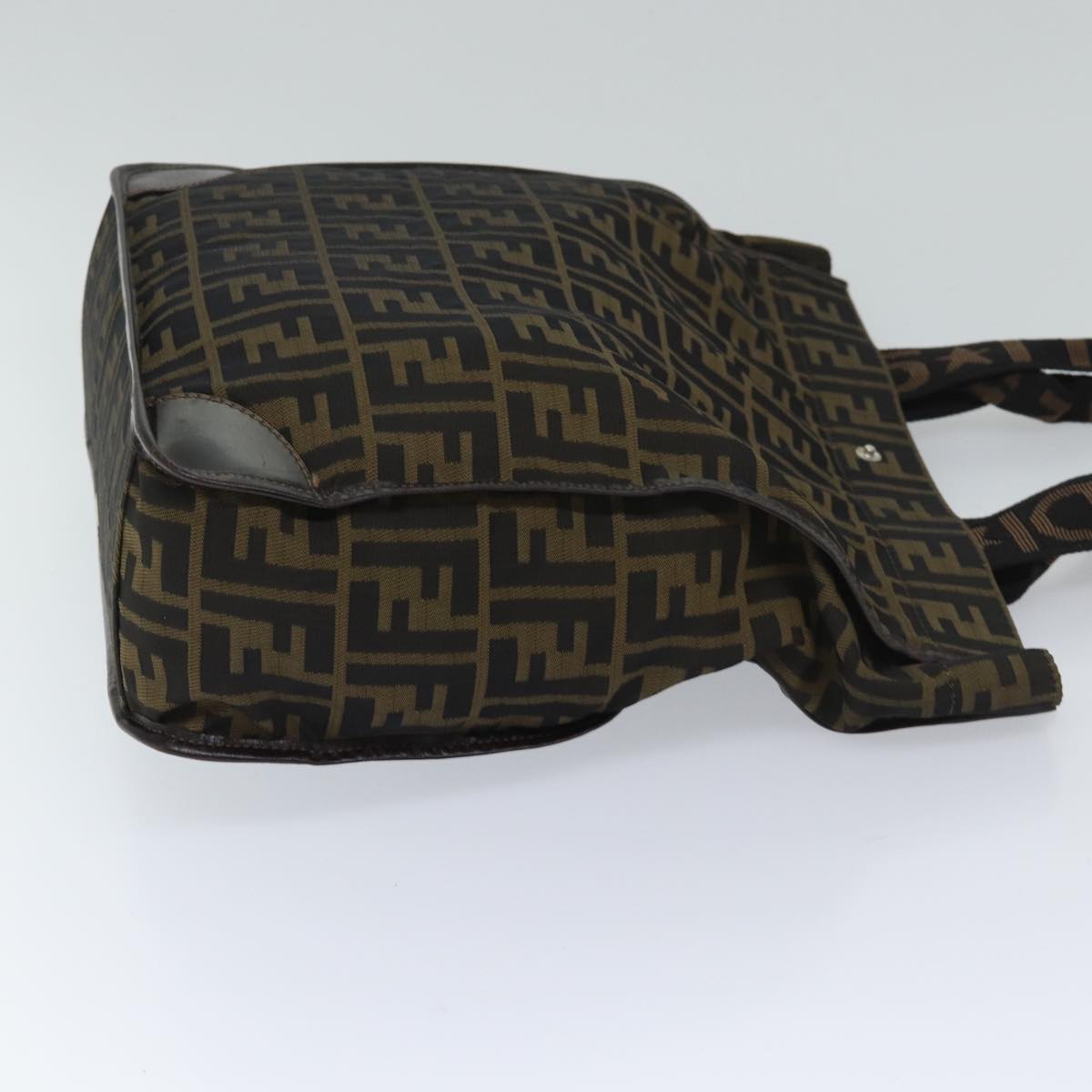 Luxury FendiZucca Canvas Tote Bag Black Brownep3832