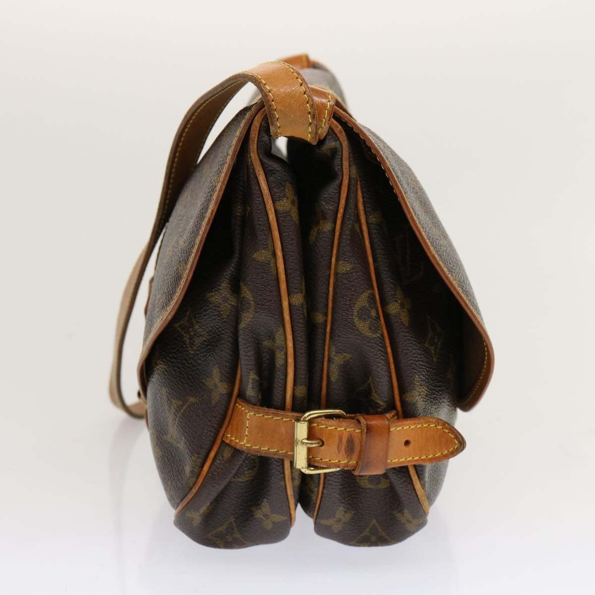 LOUIS VUITTON Monogram Saumur 30 Shoulder Bag M42256 LV ep3870