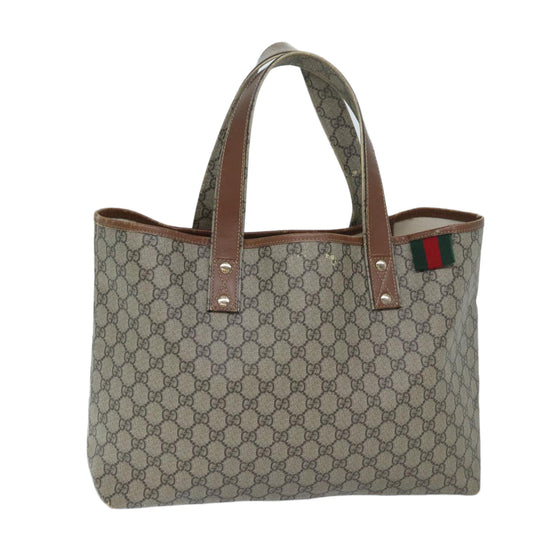 Luxury Gucci Trending 2025 GG Supreme Web Sherry Line Tote Bag PVC Beige Red Green 211134  ep3911