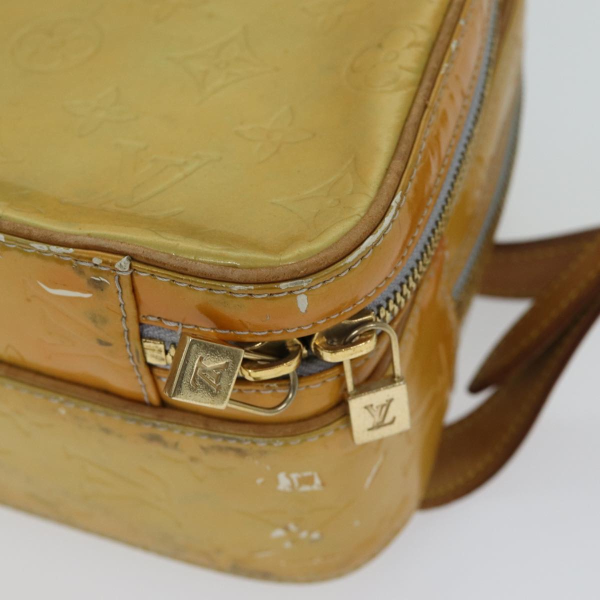 LOUIS VUITTON Monogram Vernis Marley Backpack Gris M91038 LV ep3914