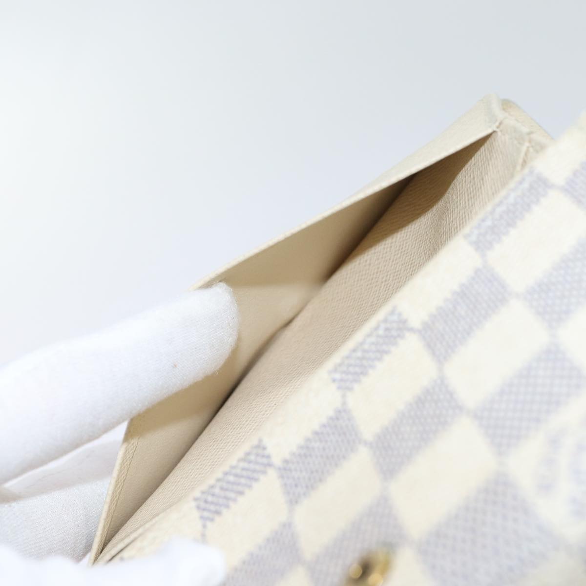 LOUIS VUITTON Damier Azur Portefeuille Tresol Wallet N61744 LV ep3925