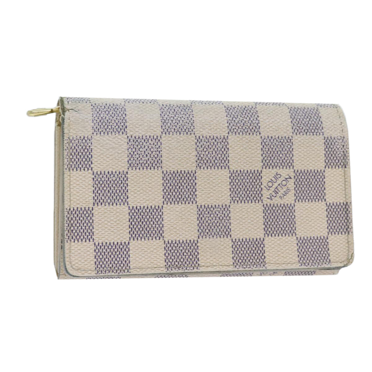 LOUIS VUITTON Damier Azur Portefeuille Tresol Wallet N61744 LV ep3925