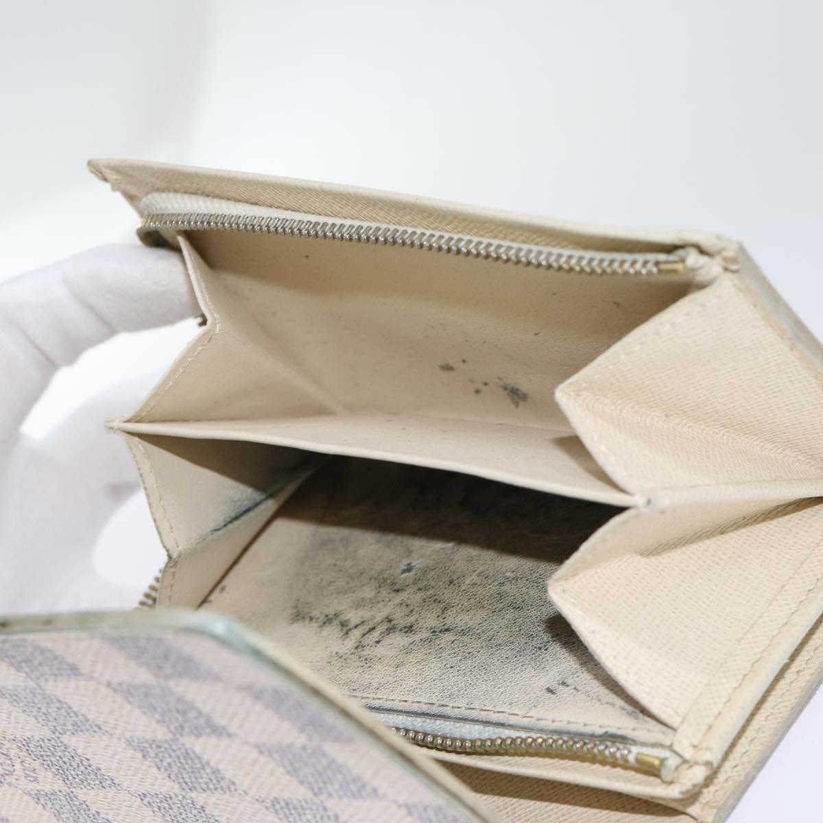 LOUIS VUITTON Damier Azur Portefeuille Tresol Wallet N61744 LV ep3925