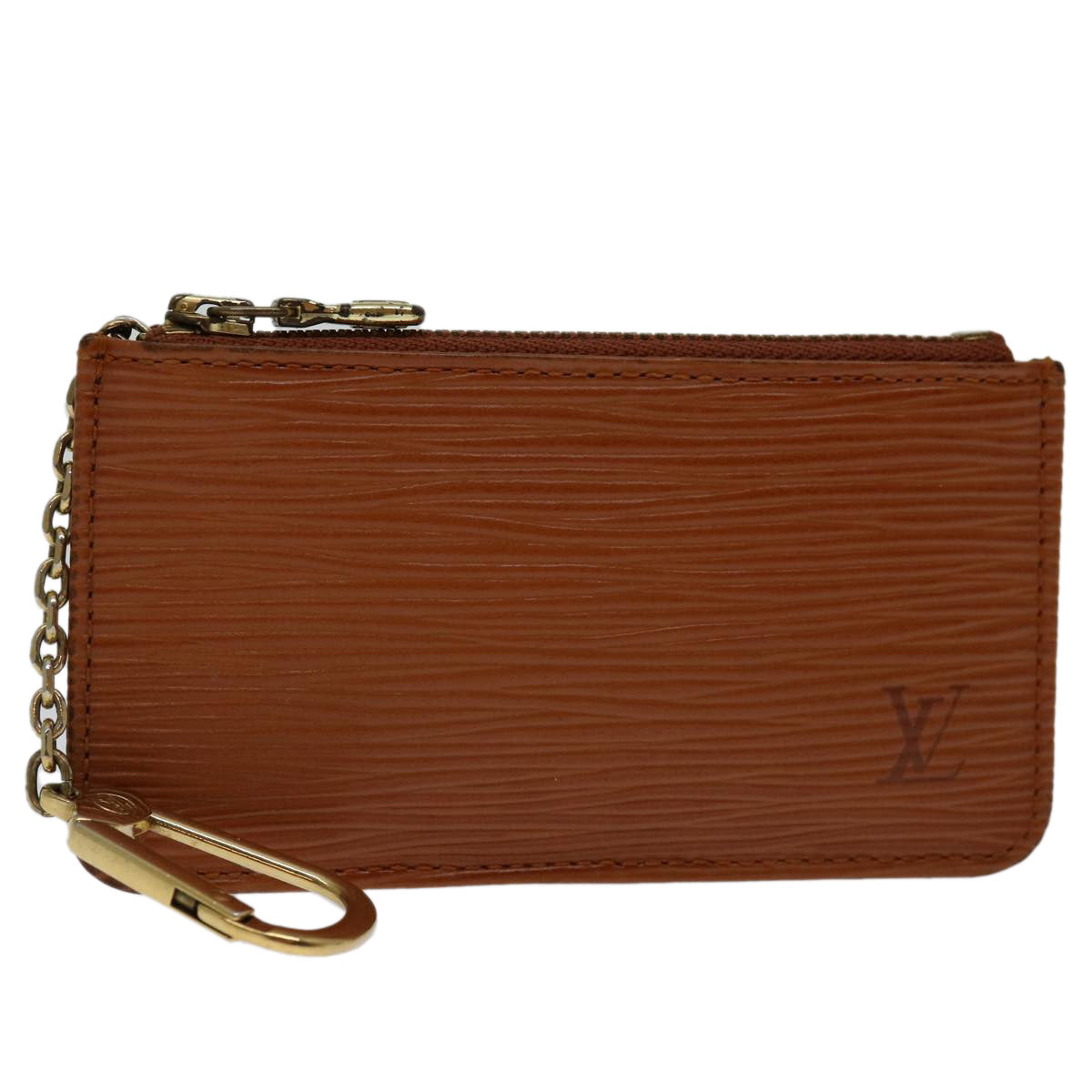 LOUIS VUITTON Epi Pochette Cles Coin Purse Brown M63803 LV ep3927